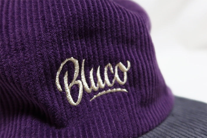 BLUCO ブルコ コーデュロイキャップ ロゴ 135-61-010 パープル グレー BLUCO WORK GARMENT 秋冬