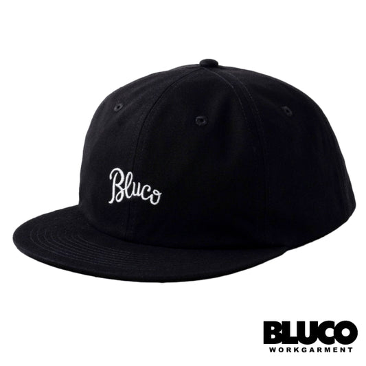 BLUCO ブルコ コットンキャップ 6パネル スクリプトロゴ 145-61-021 BLUCO WORK GARMENT ブラック