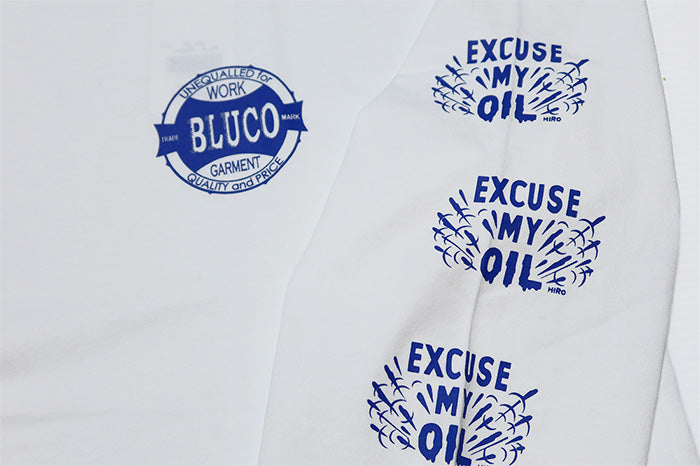 BLUCO ブルコ 長袖Tシャツ OIL オイル プリント メンズ 151-12-007 BLUCO WORK GARMENT