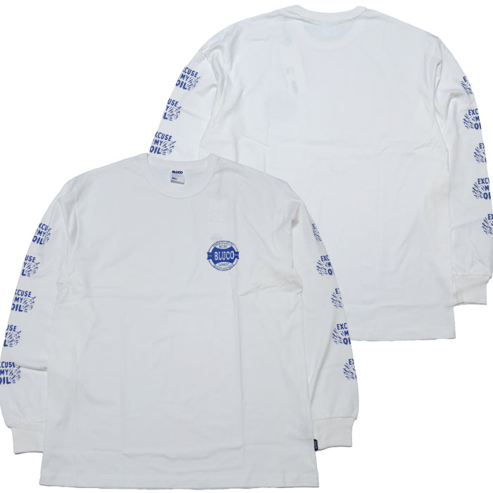 BLUCO ブルコ 長袖Tシャツ OIL オイル プリント メンズ 151-12-007 BLUCO WORK GARMENT