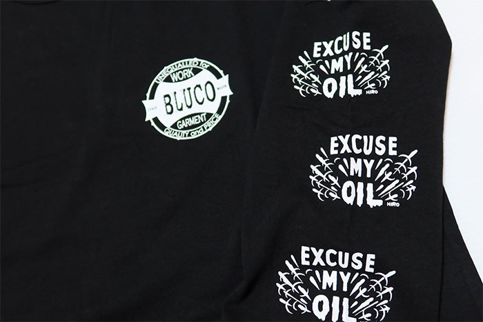 BLUCO ブルコ 長袖Tシャツ OIL オイル プリント メンズ 151-12-007 BLUCO WORK GARMENT