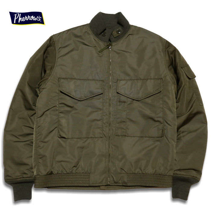 Pherrow's G-8 Flight Jacket WEP Made in Japan Thin Down THINDOWN Khaki 22W-MONSTER-WEP