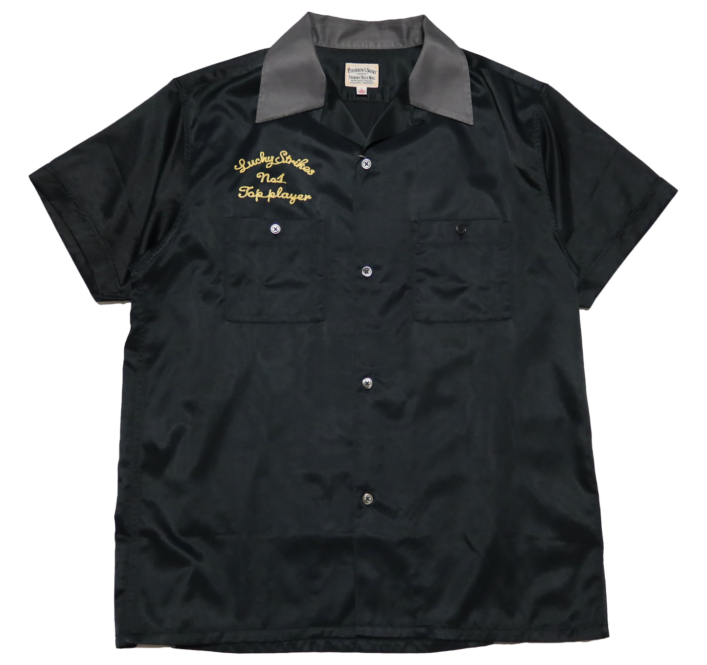 Pherrow's Bowling Shirt, Custom Embroidery, Rayon Blend, Men's, Short Sleeve, 23S-PBS1, Made in Japan