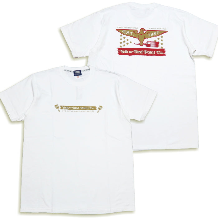 Pherrow's フェローズ Tシャツ YELLOW BIRD PAINT Co. 半袖 24S-PT18