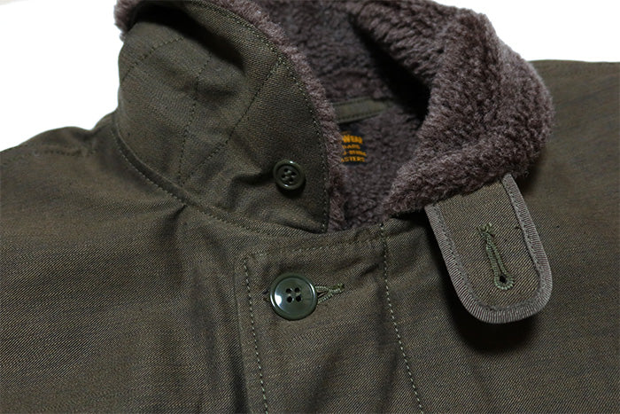 Pherrow's N-1 Deck Jacket Made in Japan Decoration 24W-PN-1 Deco Olive