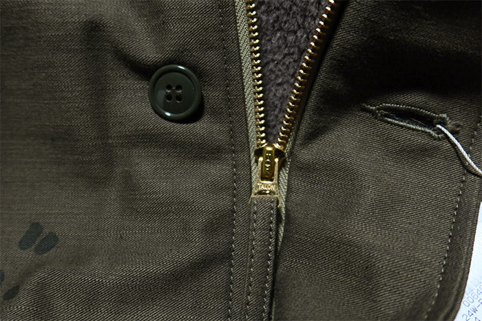 Pherrow's N-1 Deck Jacket Made in Japan Decoration 24W-PN-1 Deco Olive