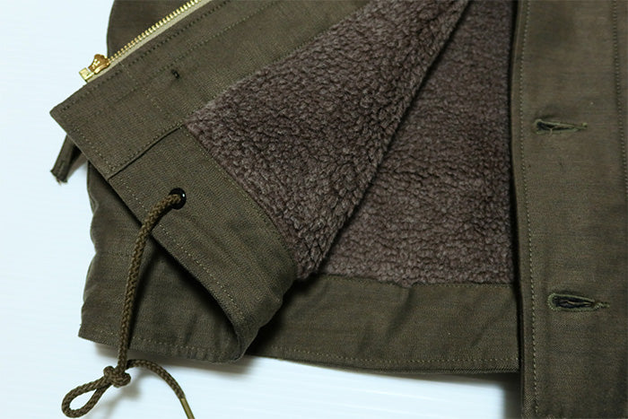 Pherrow's N-1 Deck Jacket Made in Japan Decoration 24W-PN-1 Deco Olive