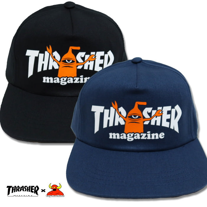 THRASHER x ToyMachine Thrasher ToyMachine Cap Collaboration "SECT" Hat Import 3131471