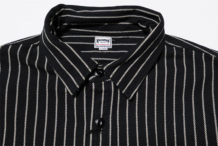 HOUSTON Houston Striped Viella Shirt 41140 Work Shirt American Casual