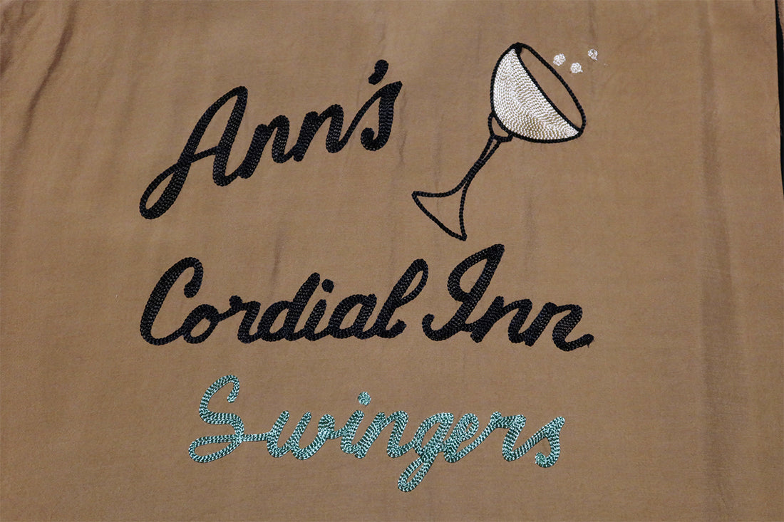 Style Eyes スタイルアイズ ボウリングシャツ ANN'S CORDIAL INN レーヨン メンズ 日本製 SE39262 ブラウン