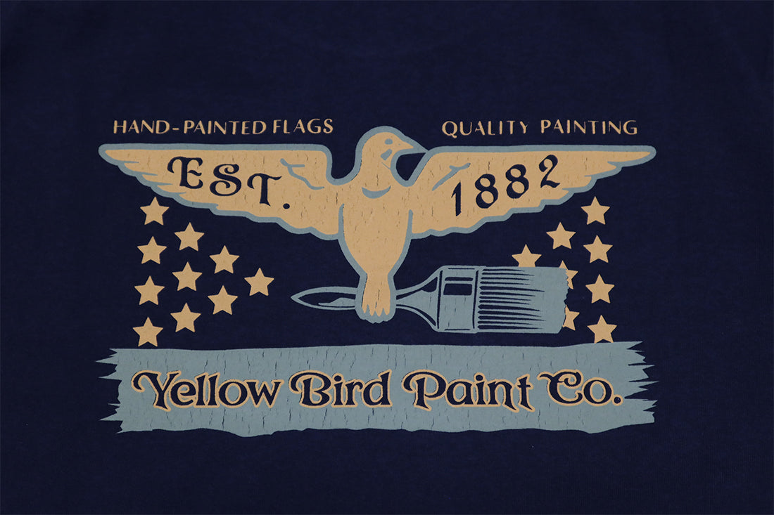 Pherrow's フェローズ Tシャツ YELLOW BIRD PAINT Co. 半袖 24S-PT18