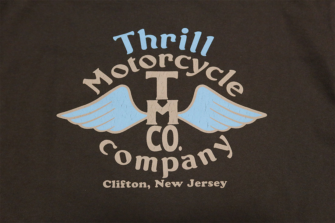 Pherrow's フェローズ Tシャツ Thrill Motorcycle 半袖 24S-PT16