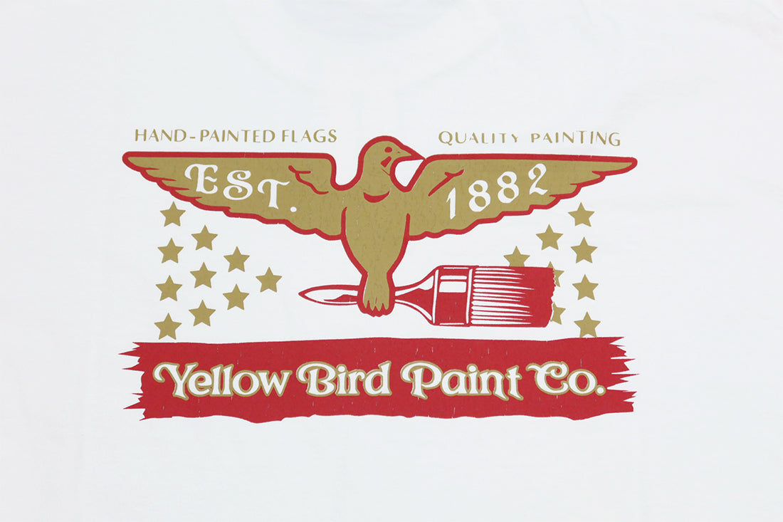 Pherrow's フェローズ Tシャツ YELLOW BIRD PAINT Co. 半袖 24S-PT18