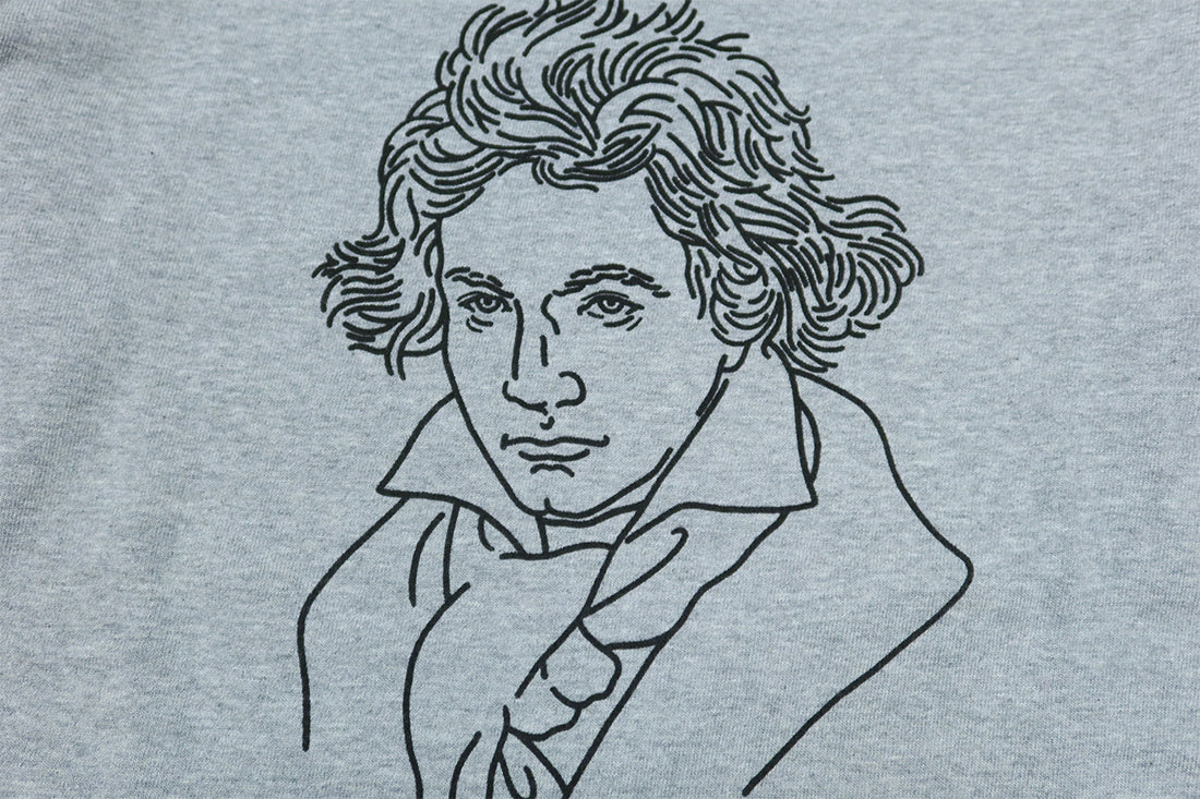 Pherrow's Long Sleeve T-Shirt 24W-PLT-B Beethoven Made in Japan