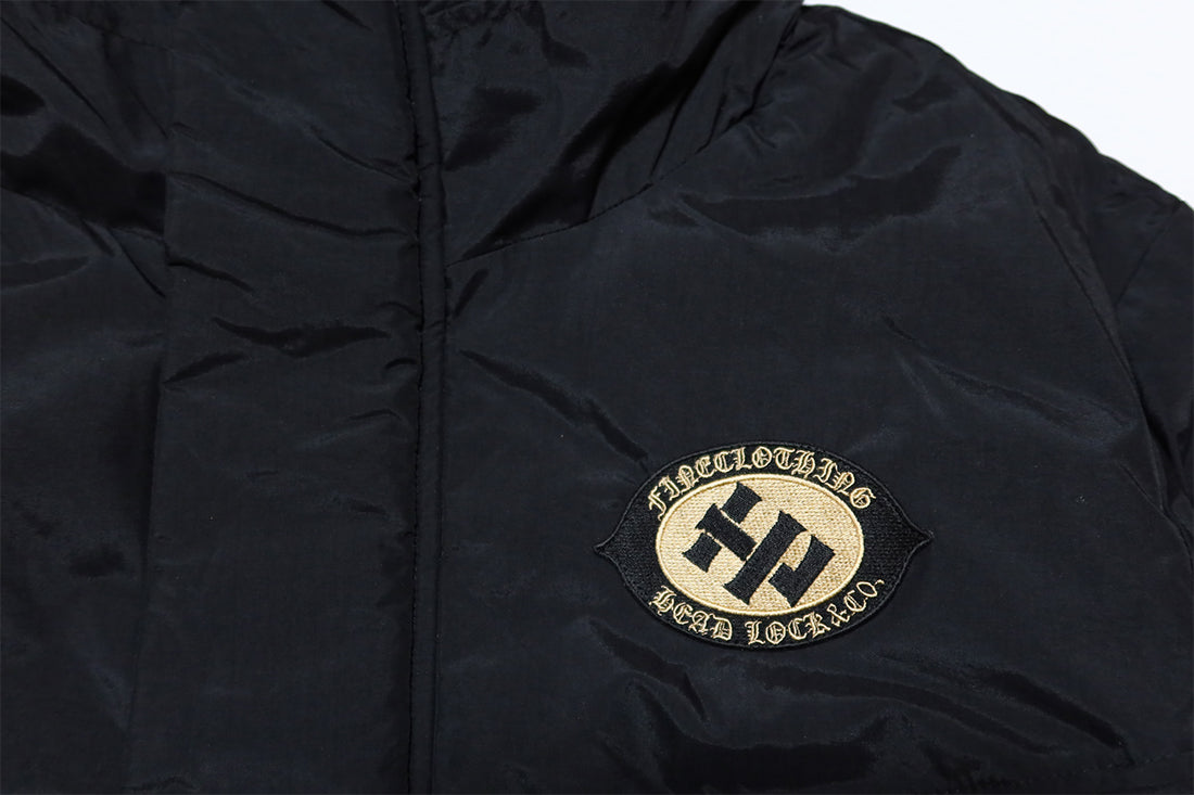 HEAD LOCK Headlock padded jacket with hood, original logo, HLJK-021, outerwear, men's