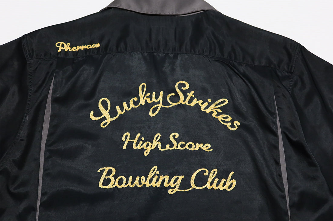 Pherrow's Bowling Shirt, Custom Embroidery, Rayon Blend, Men's, Short Sleeve, 23S-PBS1, Made in Japan