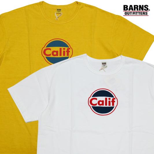 BARNS OUTFITTERS "CALIF" Pigment Dye T-Shirt, Round Body, Made in Japan, BR-24302