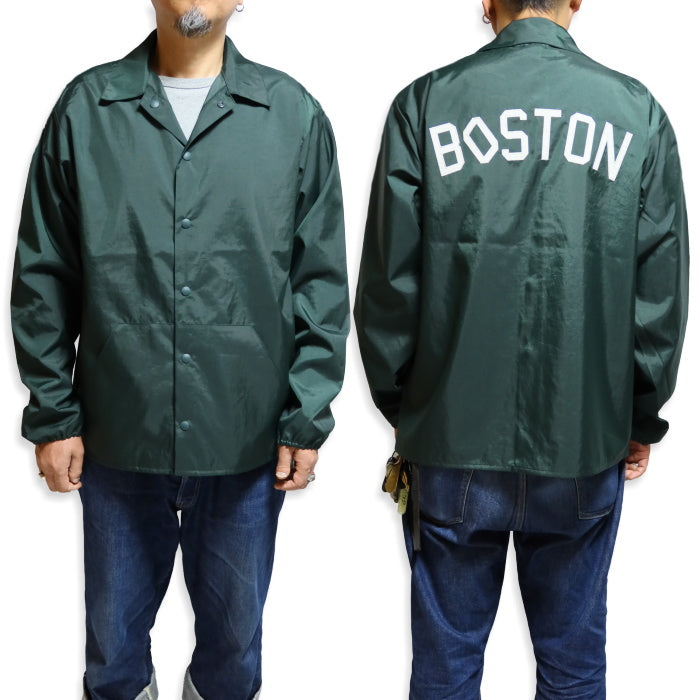 BARNS OUTFITTERS バーンズアウトフィッターズ 60S コーチジャケット "BOSTON" BR-24333 グリーン