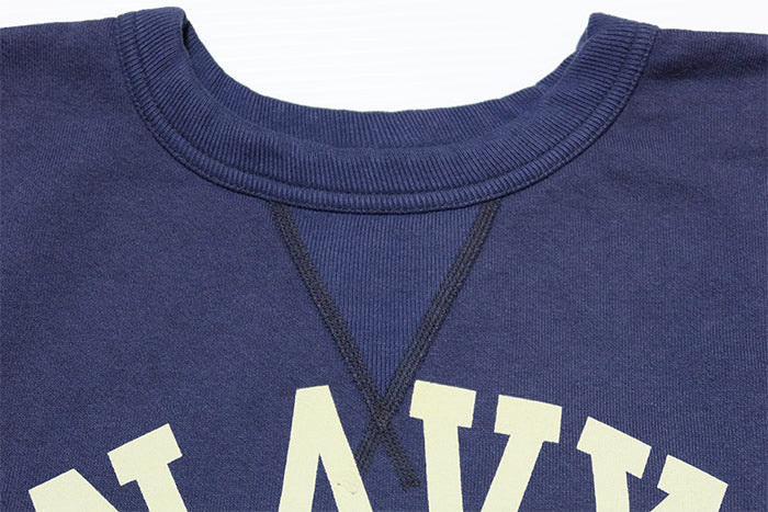 BuzzRickson's Sweatshirt Made in Japan Navy Set-in-Crew Military USNA BR69339