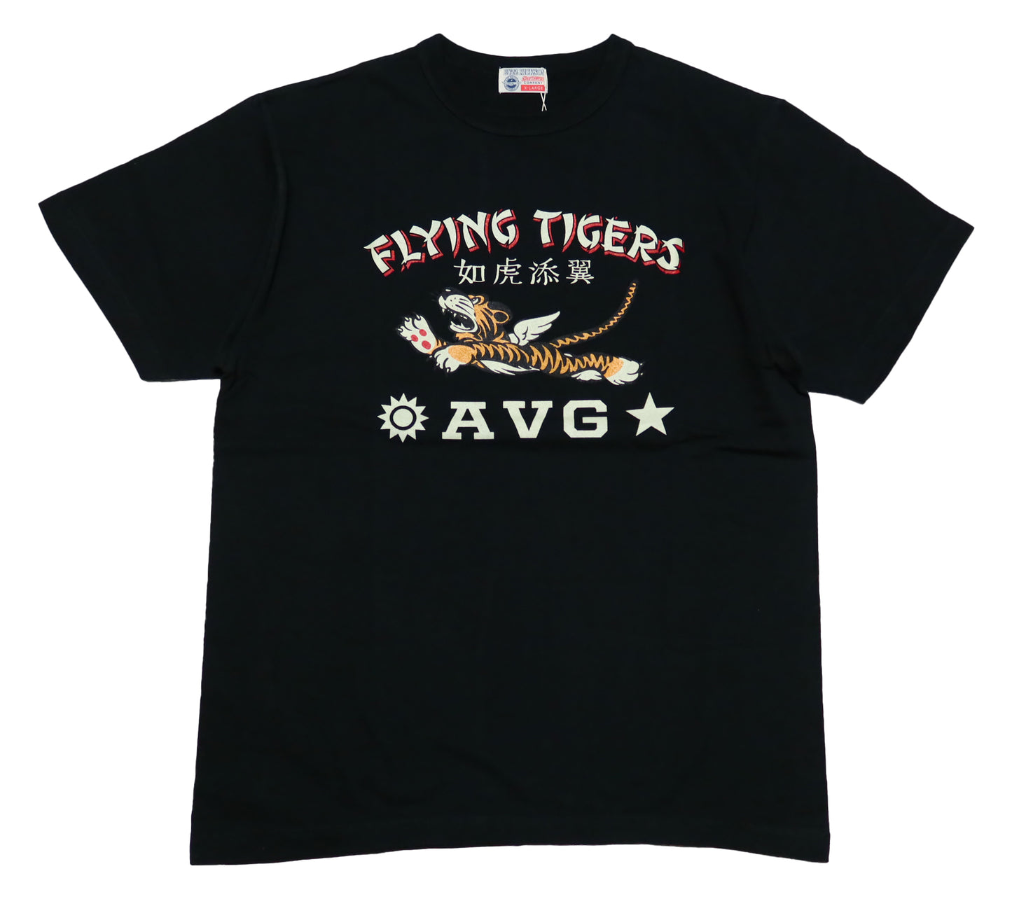 Buzz Rickson's "FLYING TIGERS" T-shirt, military, BR79434, made in the USA